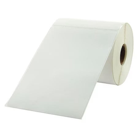 Zoro Select 22D109 Label,White,Direct Thermal Paper,Pk16
