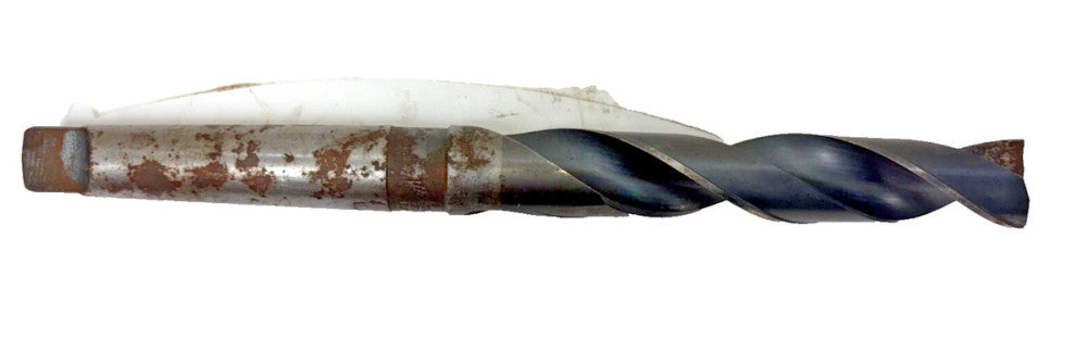 PTD #3 MORSE TAPER SHANK DRILL BIT, SPIRAL 2 FLUTE, OAL 10-7/8"