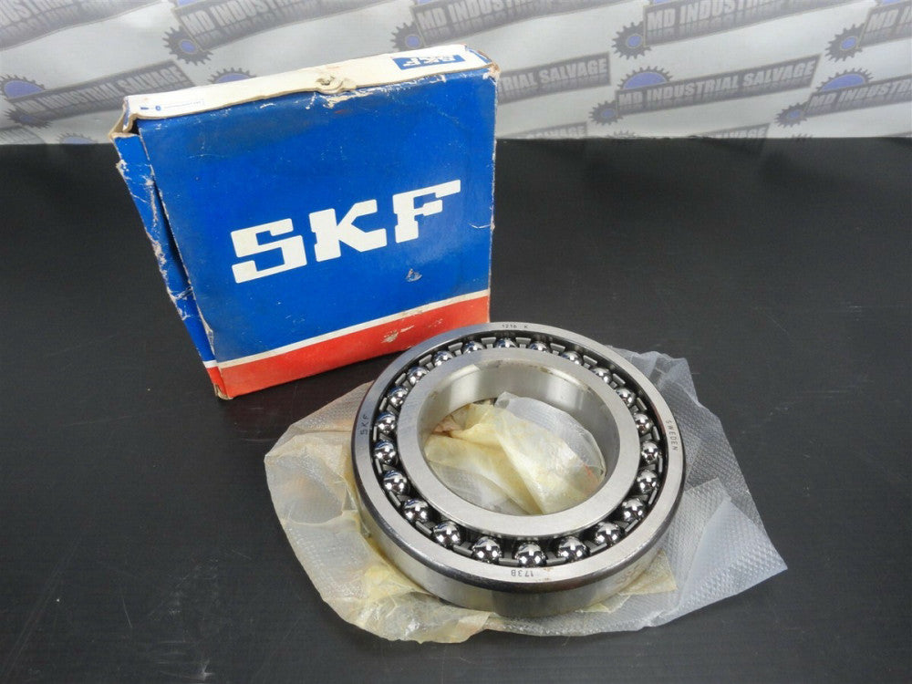 SKF 1216 K Double Row Self Aligning Ball Bearings, 80mm Bore - 140mm Dia. (NEW)
