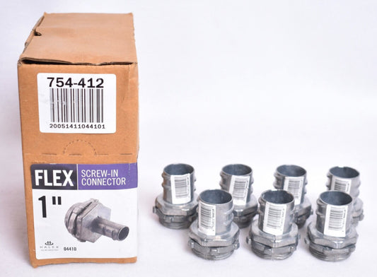 7 Count Halex 1" Zinc Conduit Screw In Connectors  04410