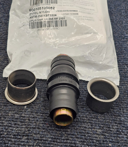 (QTY 5) JM Eagle 600105105082: Mechanical Fitting Coupling 3/4" IP 11/.095 Wall