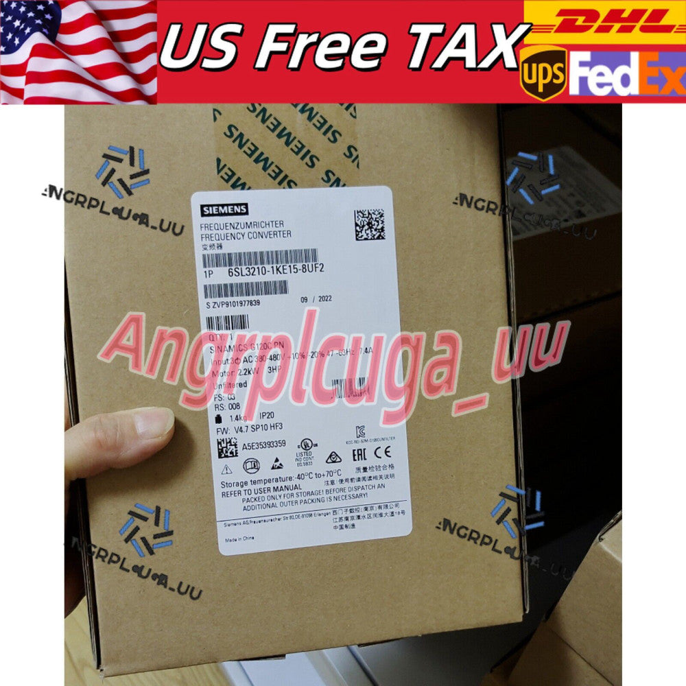 New Siemens 6SL3210-1KE15-8UF2 G120C Compact Converters 6SL3 210-1KE15-8UF2