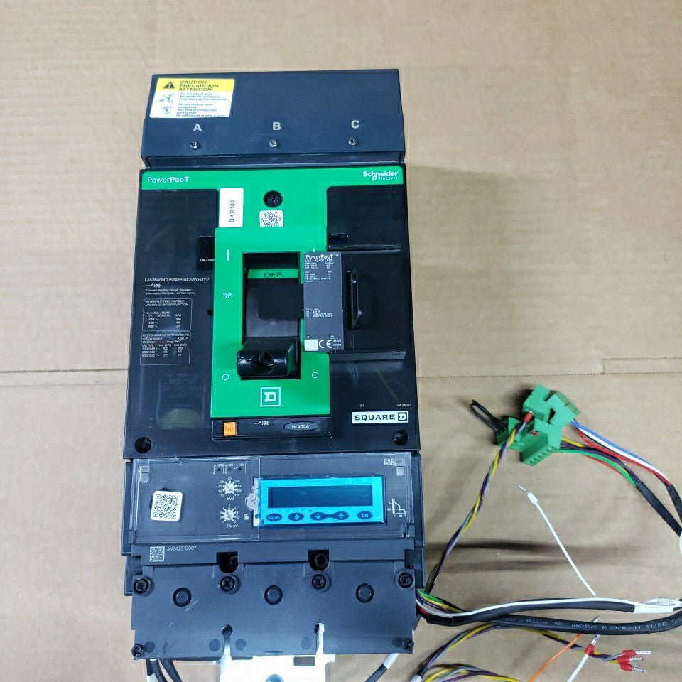 1) New no Box Square D LJA36400CU53XEHACSAYH3YP 3p 600v 400a 65k LI TRIP