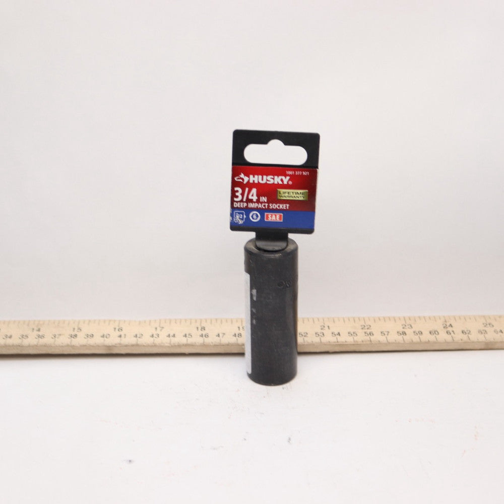 Husky 6-Point Deep Impact Socket 1/2" Drive x 3/4" - STICKER RESIDUE ON IT