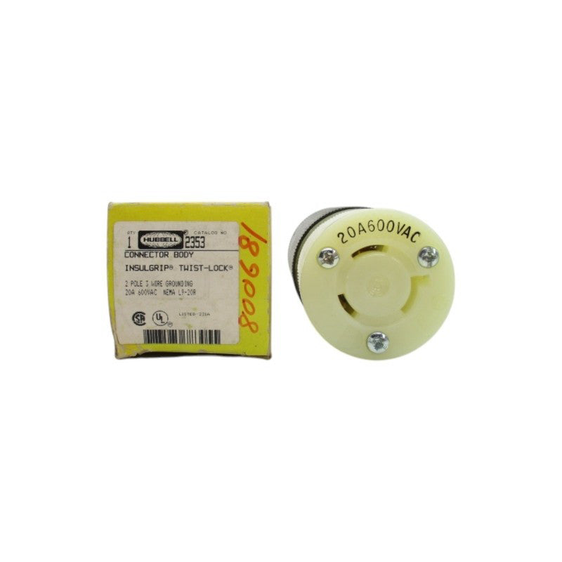HUBBELL 2353 600VAC 20A NSMP
