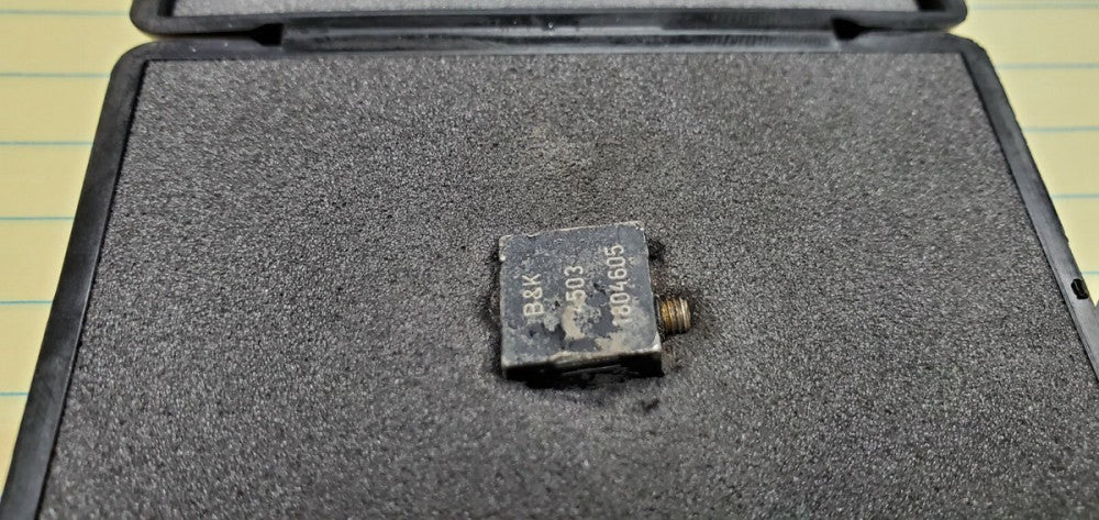 BRUEL KJAER 4503 PIEZOELECTRIC ACCELEROMETER CALIBRATED S/N 184605 [OF21]