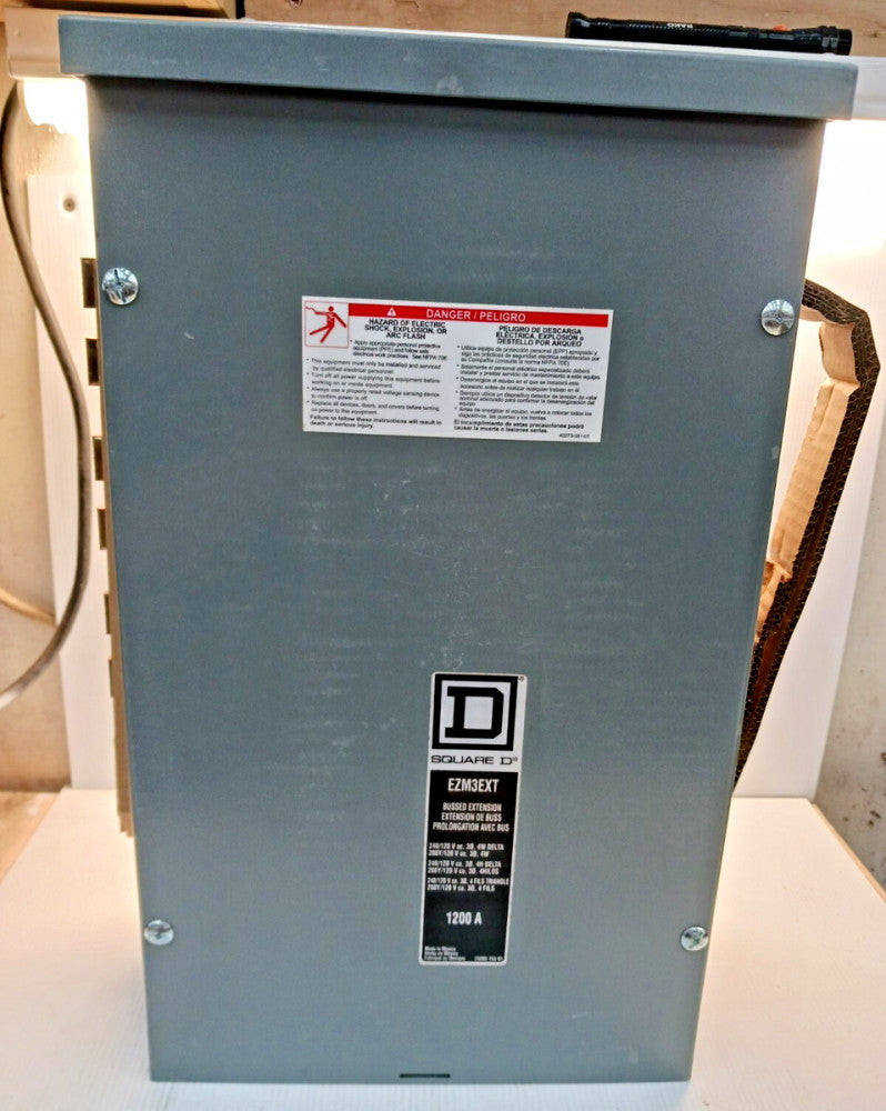 NEW Square D EZM3EXT Schneider EZ Meter-Pak Extensionn 1200A 3 Gang NNB