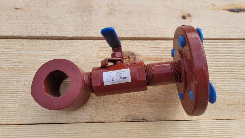 NOS Jogler 1" Ball Valve Assembly w/ Flange TFE 800 WOG