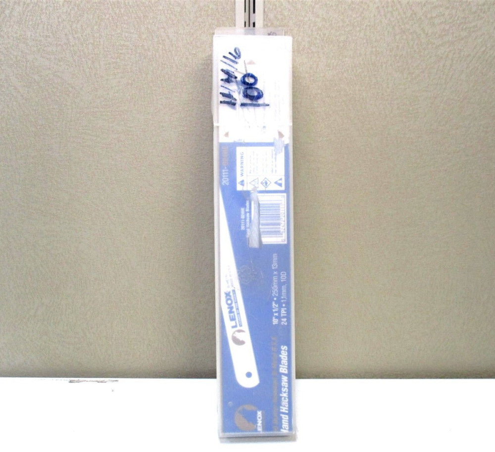 Lenox (20111-024HE) 1/2" W x 10" L 24TPI Bi-Metal Hacksaw Blade - Pack of 100