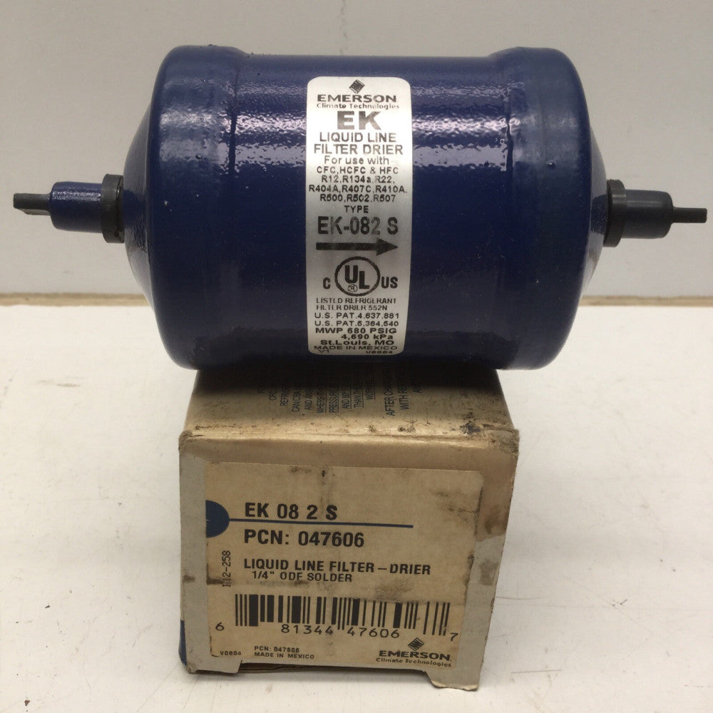 Emerson EK-082S Liquid Line Filter - Drier 1/4” ODF Solder