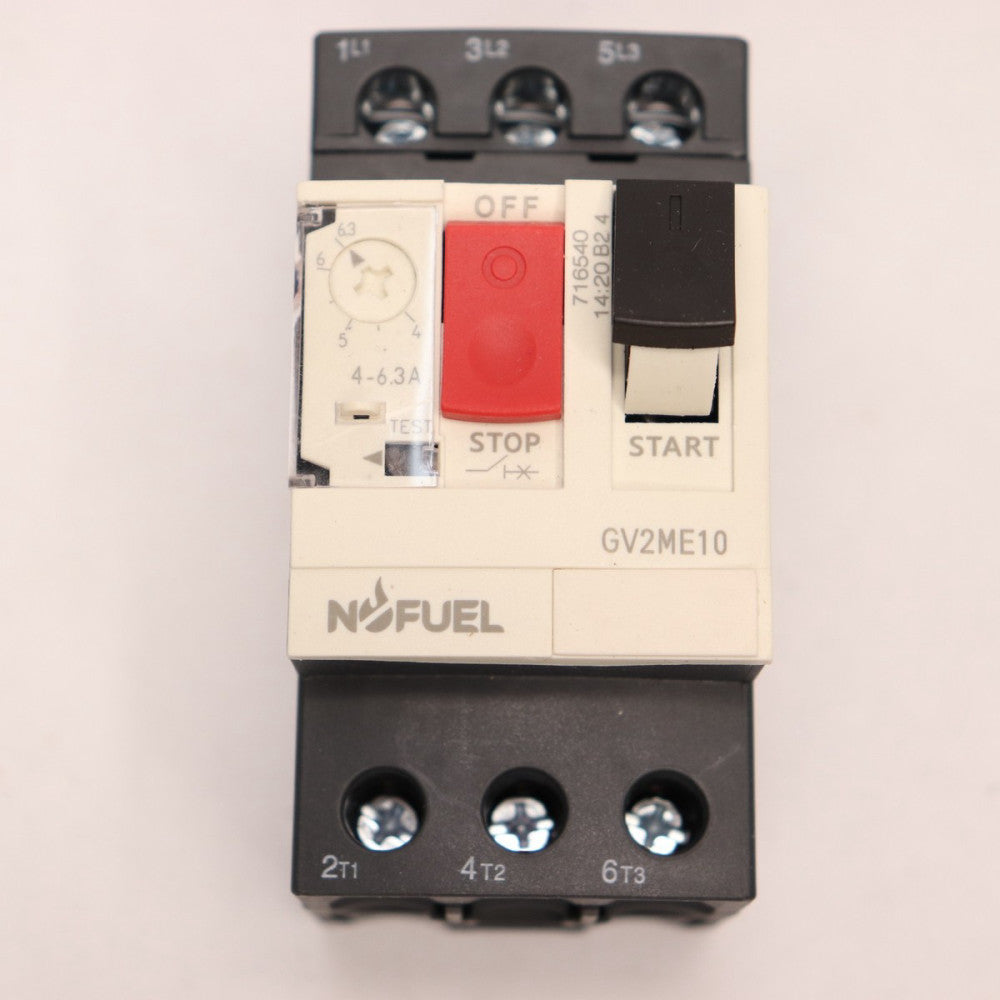 Nufuel Motor Circuit Breaker 3P 3D 4-6.3A 400V GV2ME10