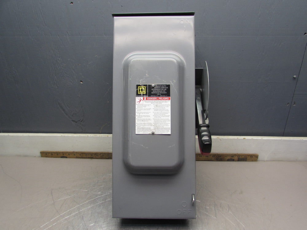 SQUARE D HEAVY DUTY SAFETY SWITCH H363RB ,3P/100A/600V, NICE USED TAKEOUT!M/O!