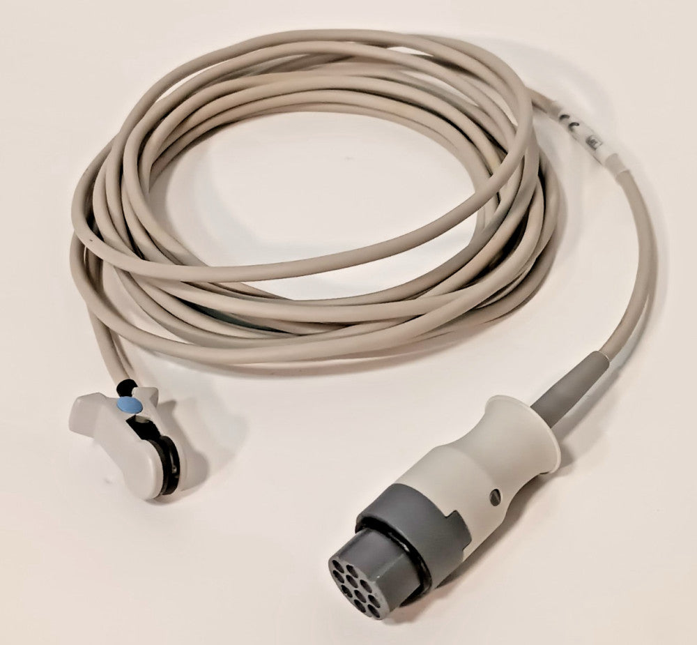 GE Datex Ohmeda TS-E4-N SpO2 Cable with Finger Clip, Reusable, TSE4N