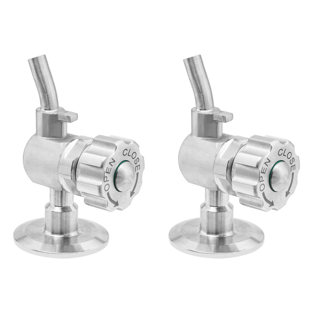 2 PCS 1.5'' SS304 Stainless Sampling Valve Beer Sampling Valve Clamp End