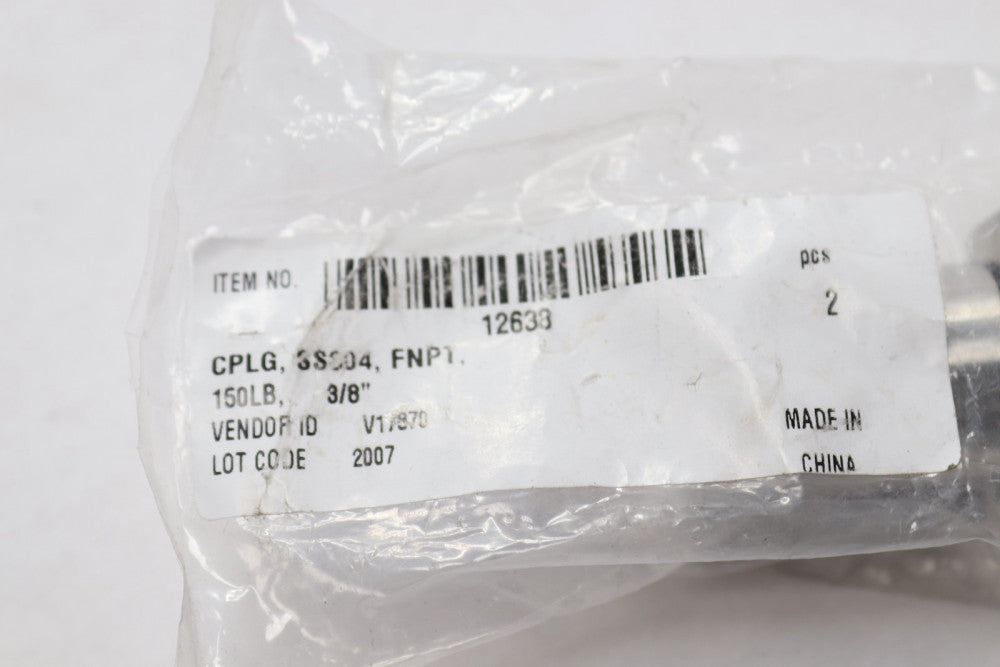 1MNA2 Forged Steel Coupling 3/8" - 2 Pack