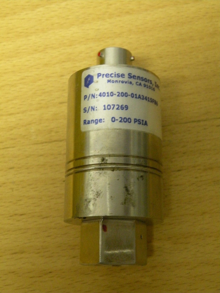  PRECISE SENSORS INC 4010-200-01A3415FB6 RANGE 0-200 PSIA