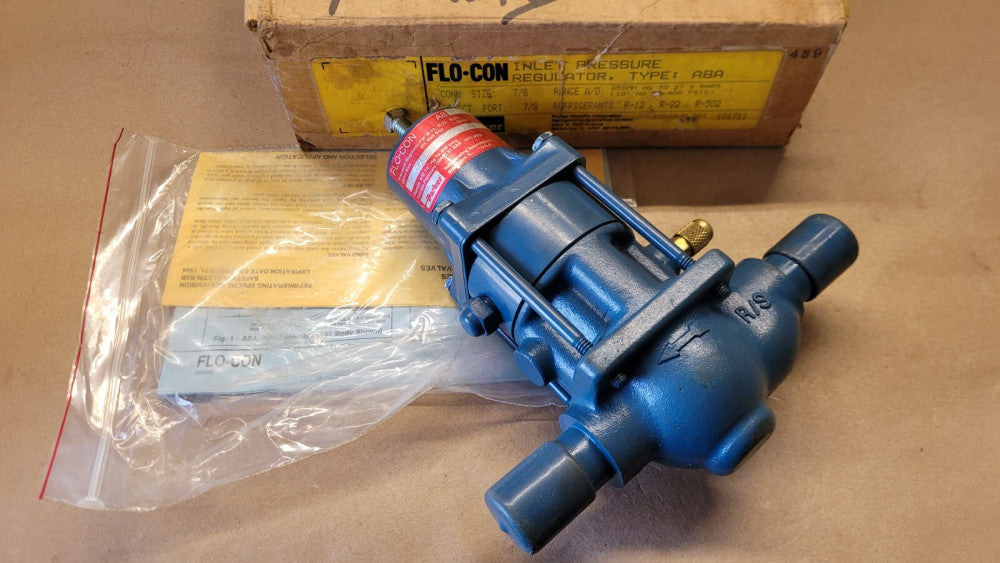 Parker FLO-CON A8A 101711 Inlet Pressure Regulator 7/8" R-12 R-22 R-502