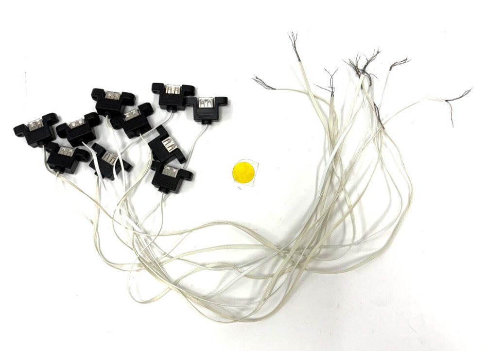 UNBRANDED 4 PIN FEMALE USB TO BARE WIRE CABLE LOT OF 10