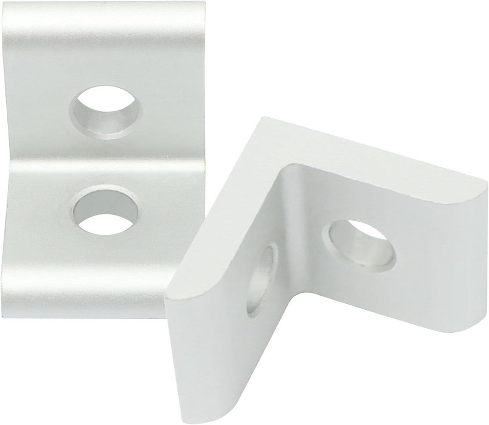 25 Packs Inside Corner Brackets Aluminum 2-Hole 90 Degree Angle Bracket for 1...