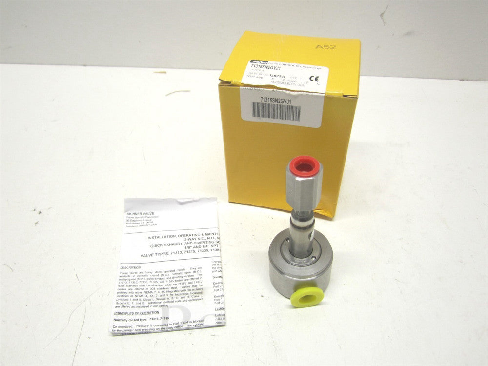 Parker (71315SN2GVJ1) 1/4" Port Stainless Steel Solenoid Valve