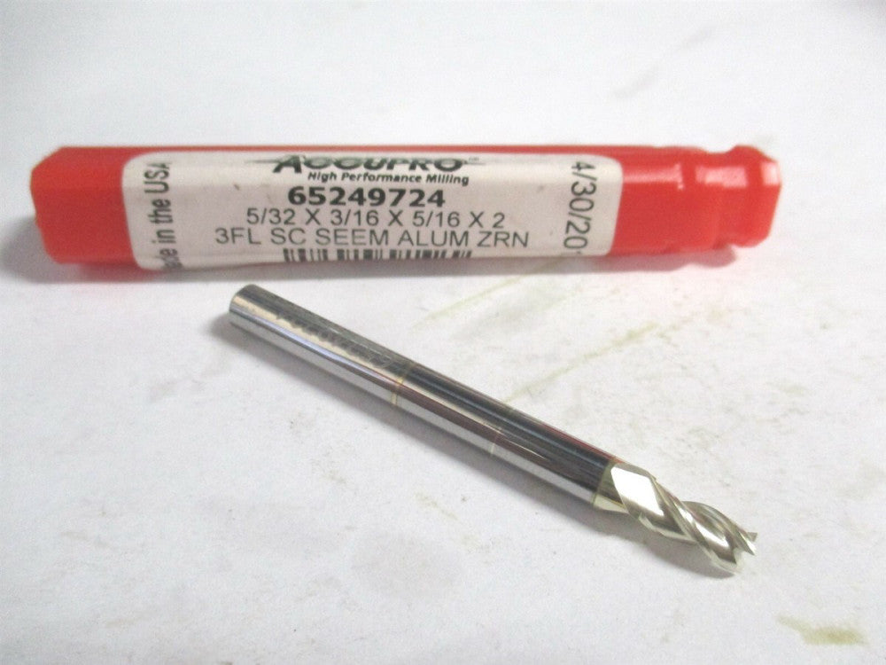 (12181610) 3/16" x 3/8" x 3/16" x 2" OAL Solid Carbide 2 Flute Square End Mill 