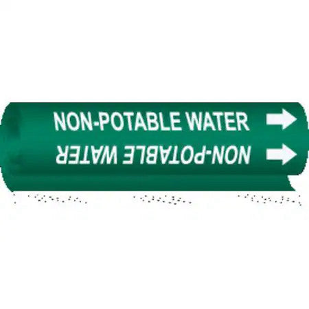 Brady 5843-Ii Pipe Marker,Non-Potable Water, 5843-Ii