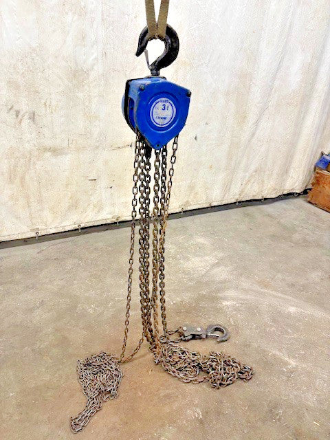 TRALIFT MANUAL CHAIN HOIST 3-TON (6,000 LBS) LOAD CAPACITY NO. T815999 GRADE 60