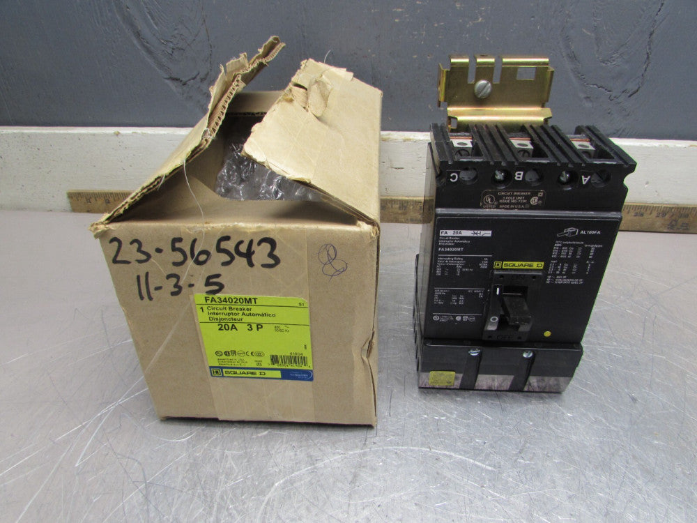 SQUARE D FA34020MT , I-LINE CIRCUIT BREAKER ,3P/480V/20A, NEW IN BOX MAKE OFFER!