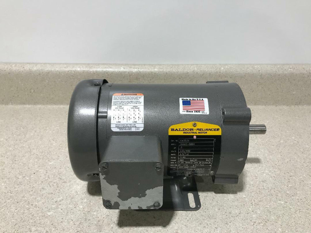 Baldor Motor CM3539 .5HP 1140RPM 3PH New