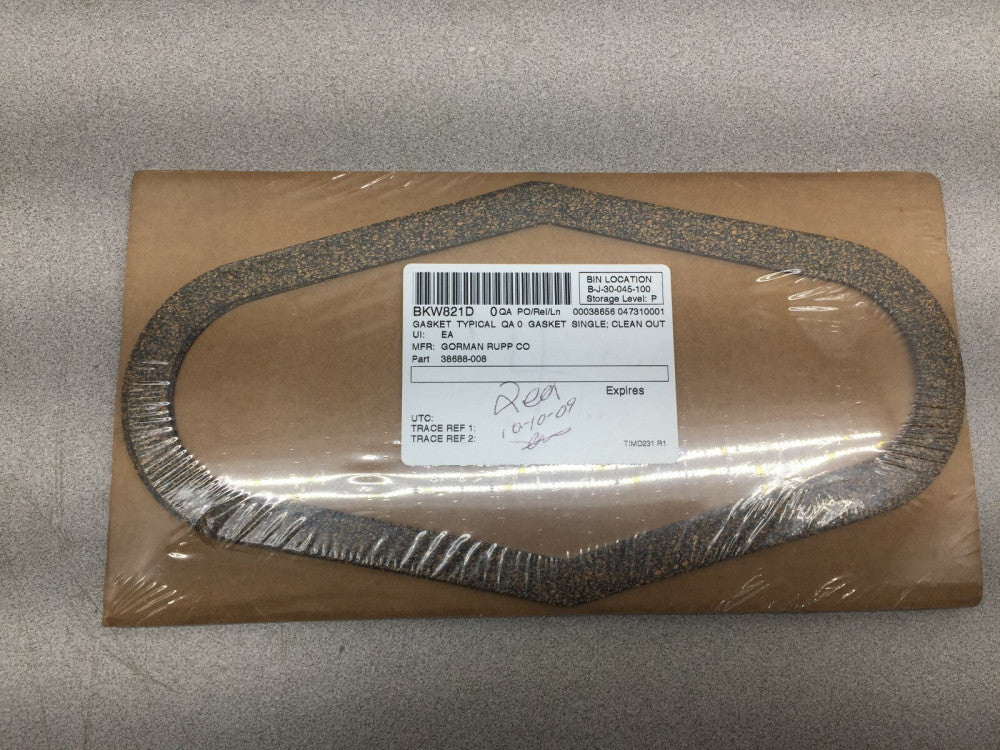 NEW IN PACK OF 2 GORMAN RUPP CLEAN OUT GASKET 38688-008