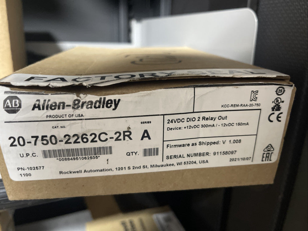 Allen-Bradley 20-750-2262C-2R PowerFlex 750 24V DC IO Option Module NEW Sealed