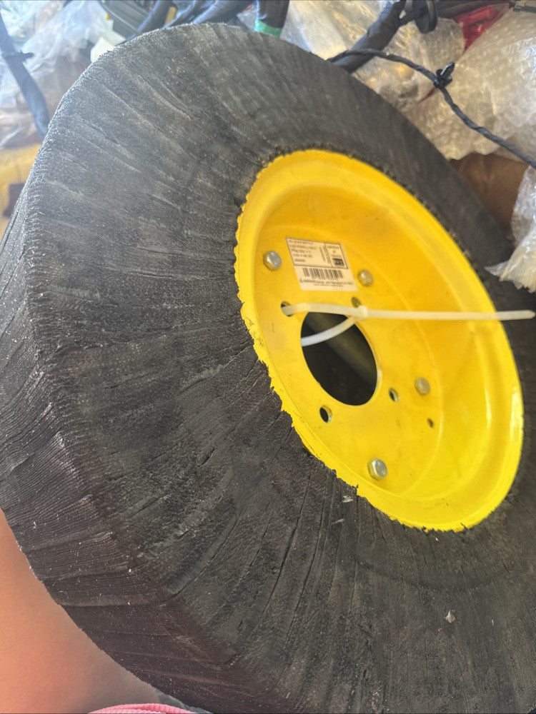 Tail Wheel - Laminated Tire 4 Bolt fits John Deere 709 1418 1518 2018 AW30717