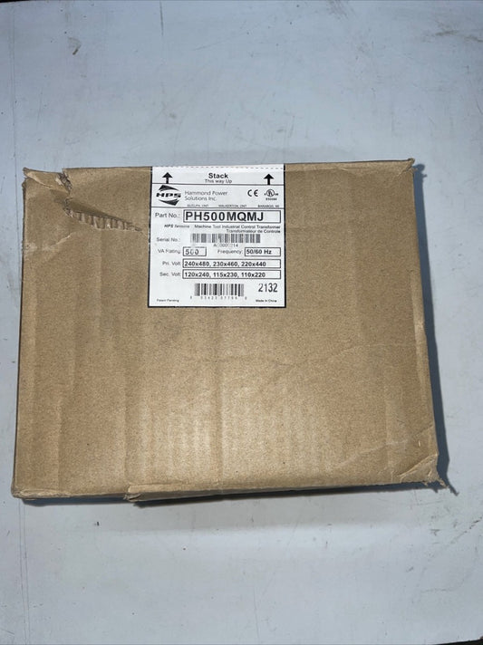 1- HPS Hammond PH500MQMJ Power Transformer 500Va 50/60Hz PH500CJ NEW OPEN BOX