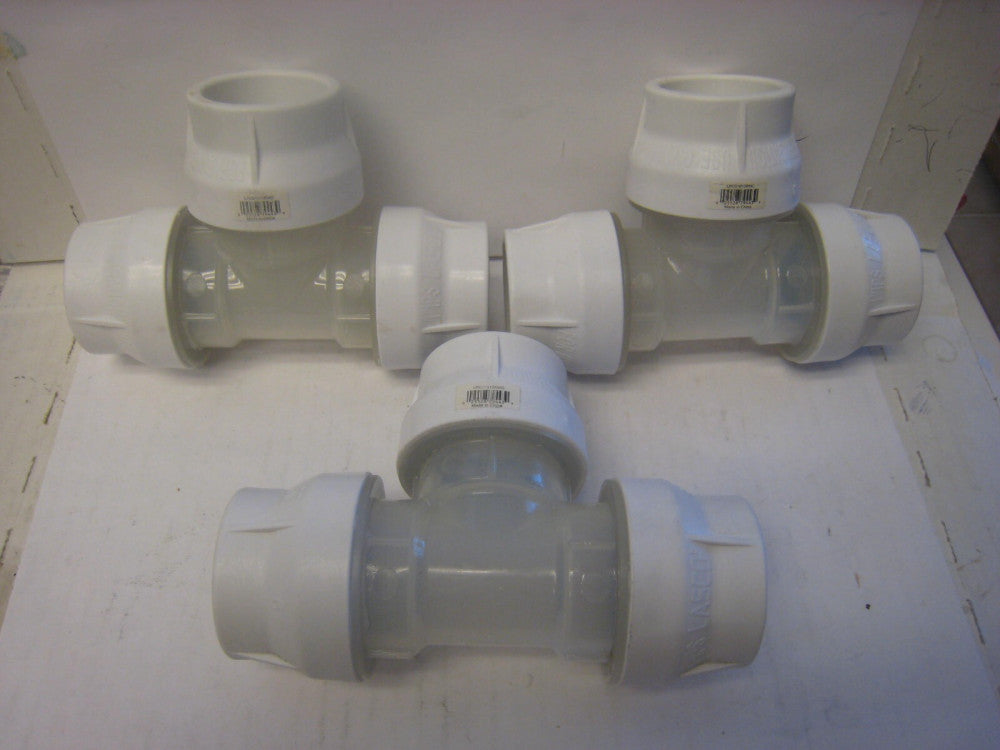 3 yes 3 Lasco 1” Schedule 40 PVC Compression Tee For Irrigation Use LPC01010RMC