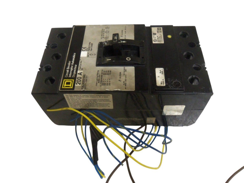 SQUARE D KAL362001595 CIRCUIT BREAKER 200A UNMP