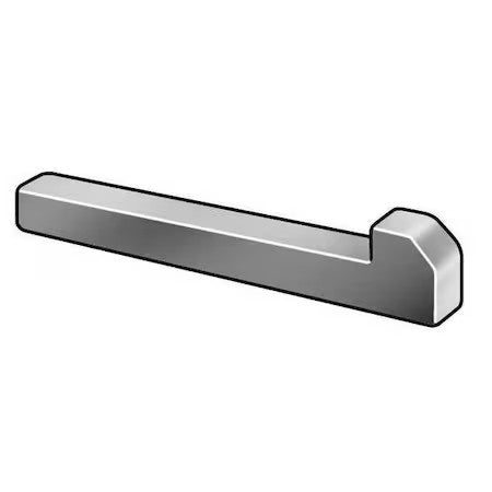 Zoro Select Wwg-0625-4500Gb Tapered Gib Head Machine Key, Tapered Gib End,