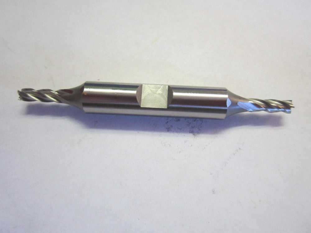 5/32" X 3/8" X 5/32" X 3-1/8" OAL HSS 4 Flute RH Square Double Endmill NEW