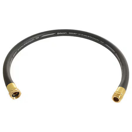 Continental Cwh100-12Mf 1 In Id X 12 Ft L Garden Leader Hose, Epdm Tube, Black,