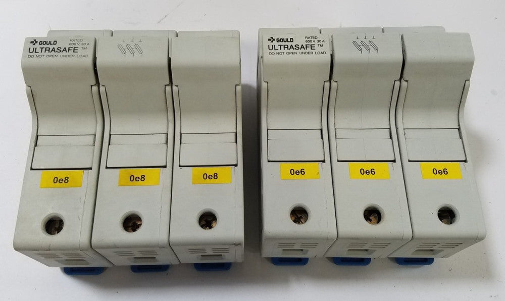 3 GOULD FUSE HOLDERS US3J3 ULTRASAFE 600V