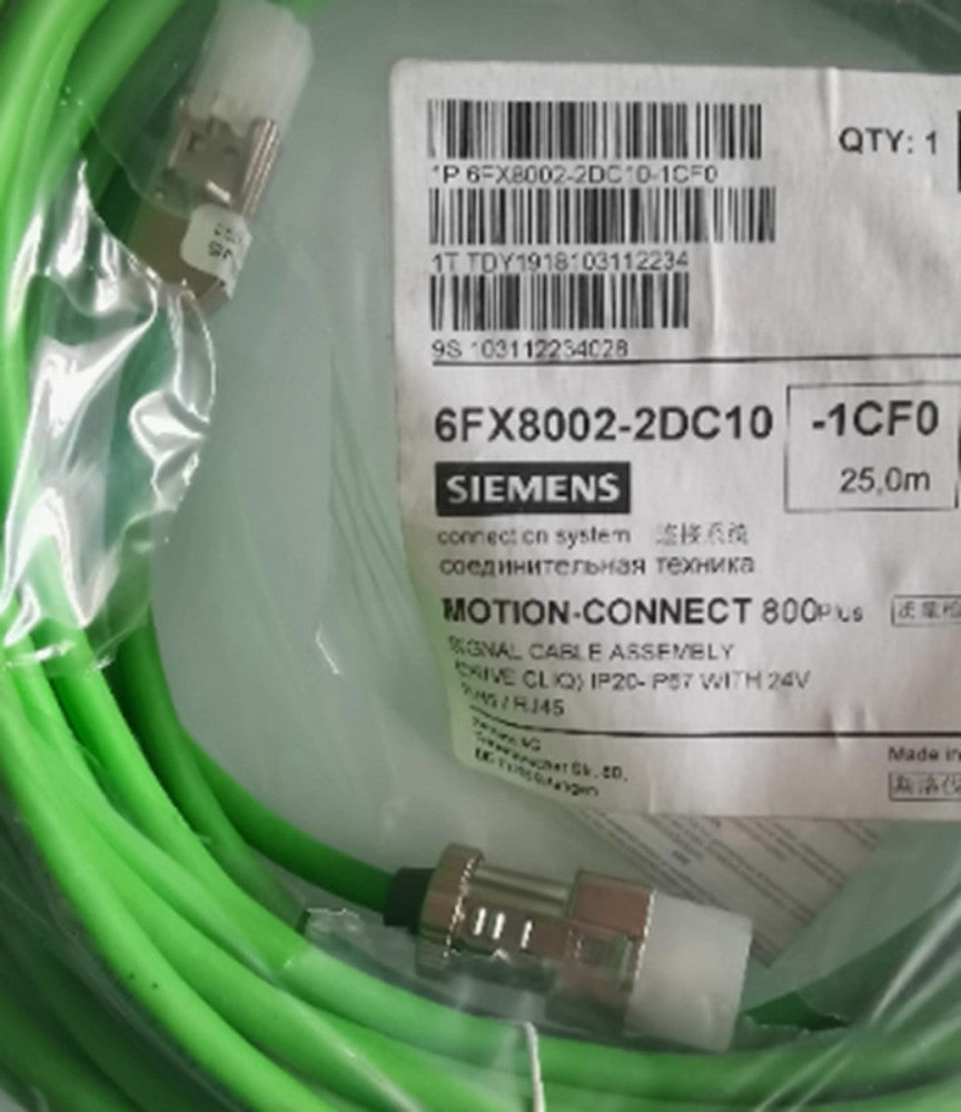 One Brand New SIEMENS 6FX8002-2DC10-1CF0 Green Compatible Cable 25m