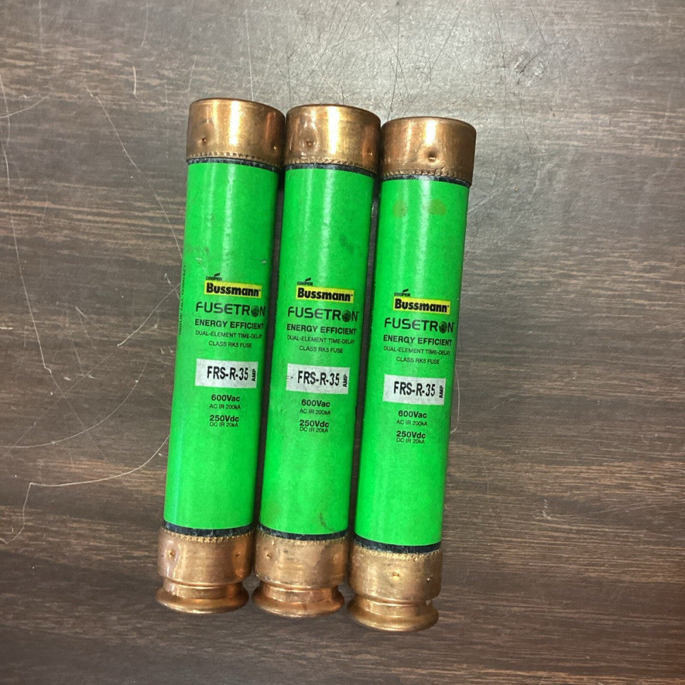 3 Bussmann Fusetron FRS-R-35 Fuses