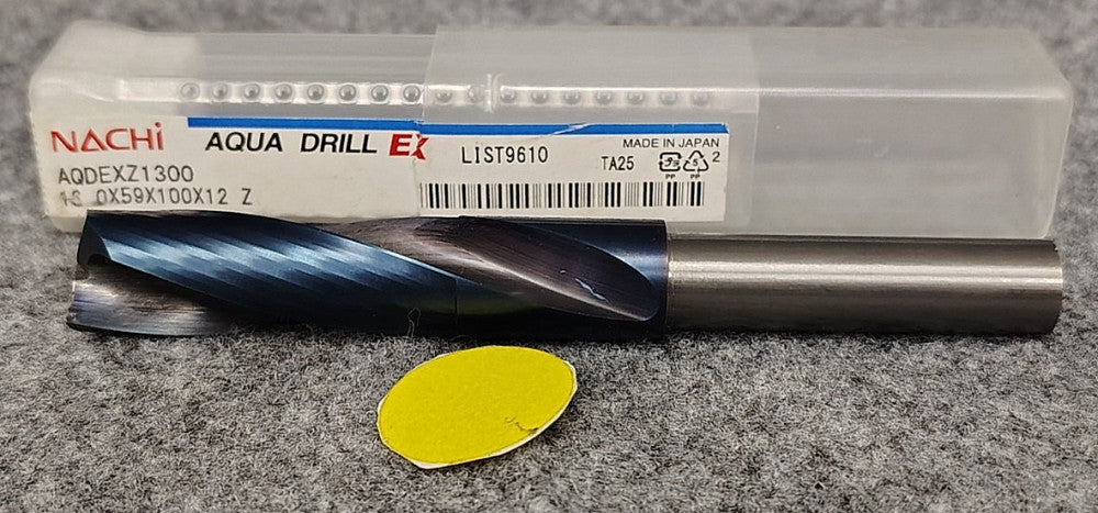 NACHI AQUA FLAT BOTTOMING DRILL BIT AQDEXZ1300 4" OAD STEEL MATERIAL