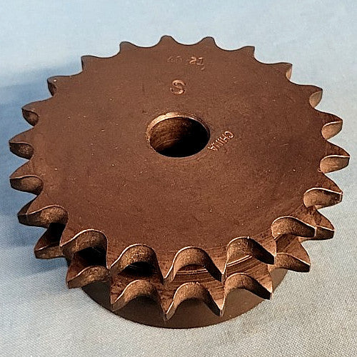 DOUBLE ROLLER SPROCKET BORE: 5/8" PITCH: 1/2" TEETH: 21