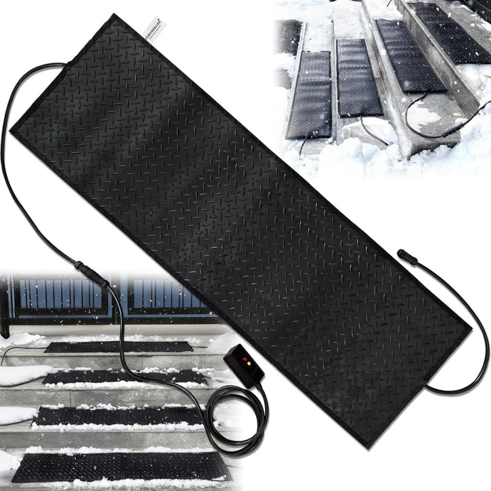 OLIFE Heated Snow Melting Mat 20inch x 60inch 120V Melts Snow at a Rate of 3 in/