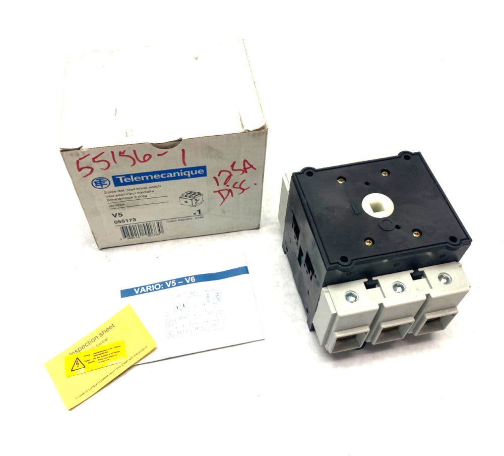 Telemecanique 055173 Isol. Load Break Switch V5 3-Pole 125A