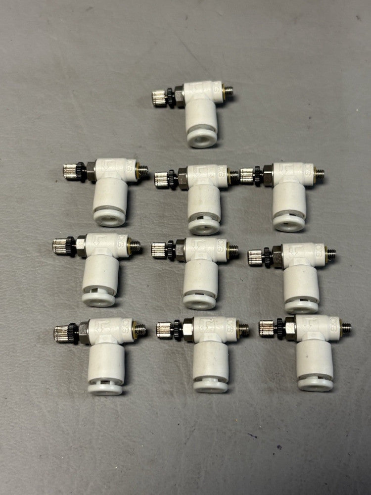 10- SMC AS1211F-M3-04 FLOW CONTROL VALVE JOINT QUICK CONNECT