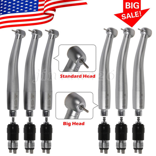 1-3* NSK Style Dental High Speed Handpiece Push Button /4 Holes Quick Coupler