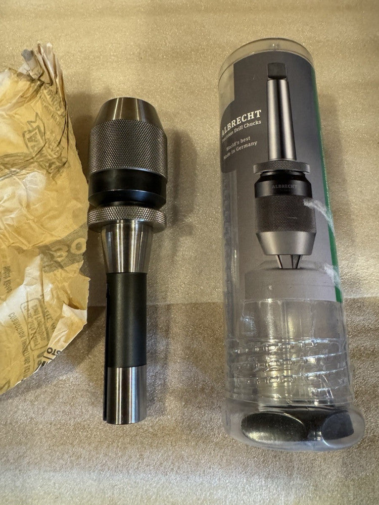 Albrecht Keyless Drill Chuck Integral R8 Shank #CP130-R8 Royal 73040 Milling