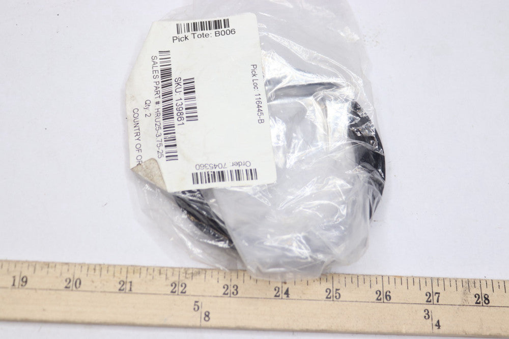 (2-Pk) HRU U-Seals 80A Buna-N Rubber 3-3/4 ID x 4-1/4 OD x 1/4" HRU25-3.75-25