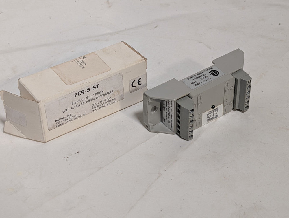Relcom FCS-S-ST Fieldbus Spur Block with Screw Terminal Connectors, 32VDC, 1A